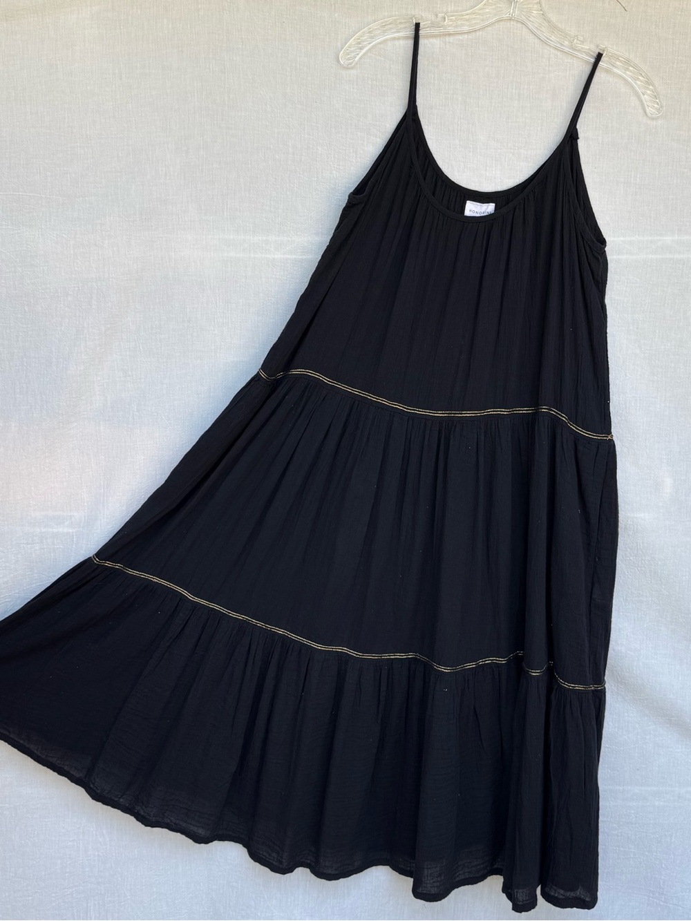 HONORINE Lightweight Cotton Gauzy Tiered Dress Sz Small Excellent Condition